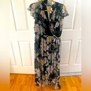 Band of Gypsies Black Floral Maxi Dress